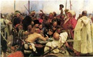 The Zaporozhye Cossacks Writing a Mocking Letter to the Turkish Sultan by Ilya Repin